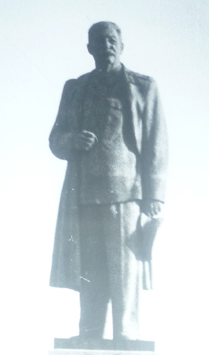 Statue of Joseph Stalin when the city's name was 
Stalingrad. It stood at the Volga Don canal.
